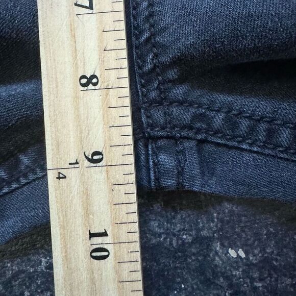 Ana A New Approach Women's Bootcut Faded Black Jeans Distressed Size 28/6 - Picture 12 of 13